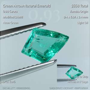 0.93CT Neon Green Emerald