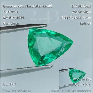 2.43CT Neon Green Emerald