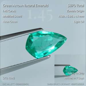 1.45CT Neon Green Emerald