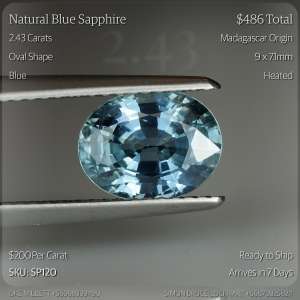 2.43CT Blue Sapphire