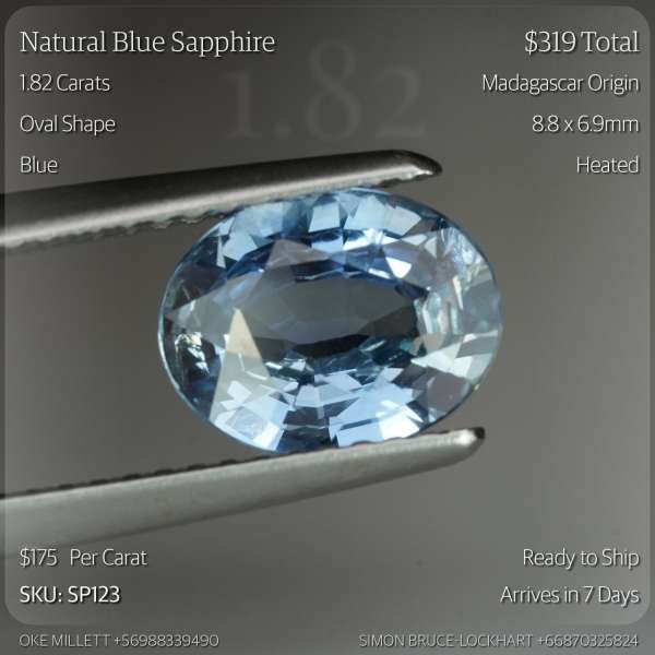 1.82CT Blue Sapphire