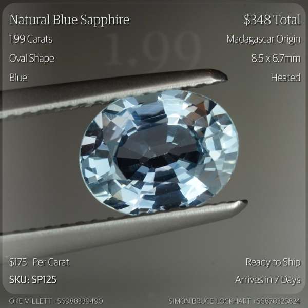1.99CT Blue Sapphire