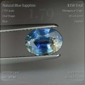1.79CT Blue Sapphire