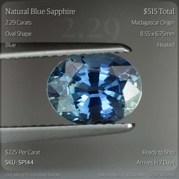 2.29CT Blue Sapphire