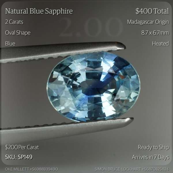 2CT Blue Sapphire
