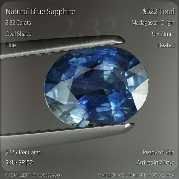 2.32CT Blue Sapphire