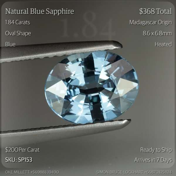 1.84CT Blue Sapphire