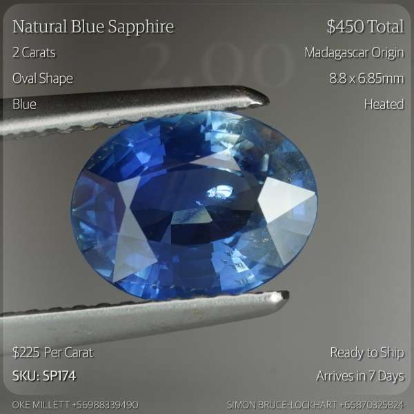 2CT Blue Sapphire