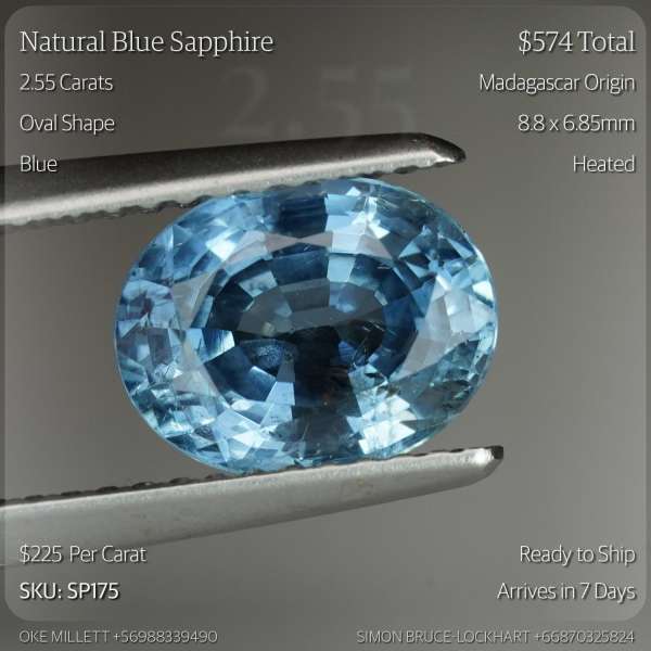 2.55CT Blue Sapphire