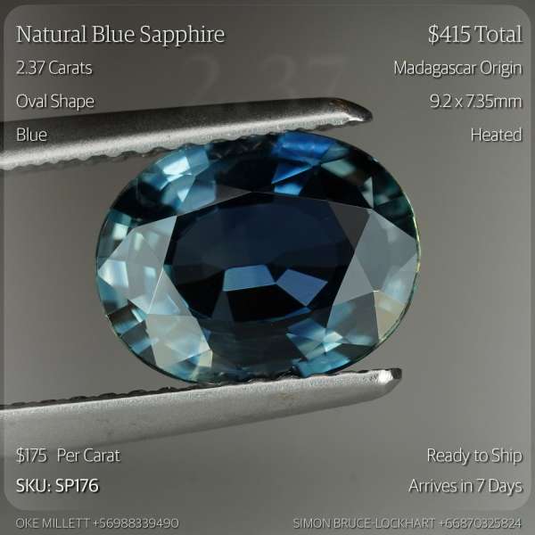 2.37CT Blue Sapphire