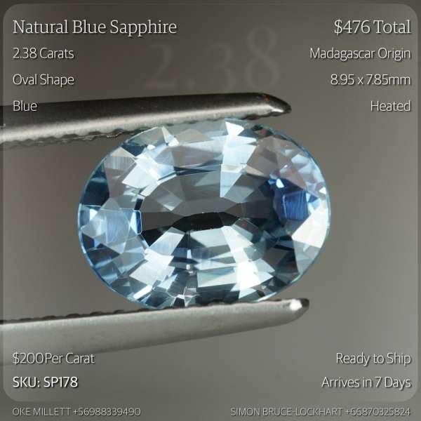 2.38CT Blue Sapphire