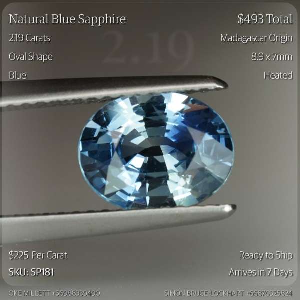 2.19CT Blue Sapphire