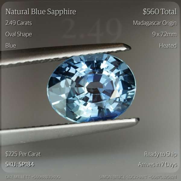 2.49CT Blue Sapphire