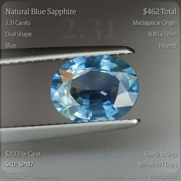2.31CT Blue Sapphire