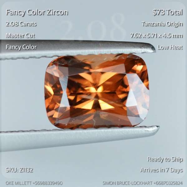 2.08CT Fancy Color Zircon