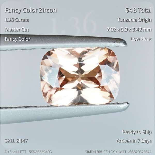 1.36CT Fancy Color Zircon