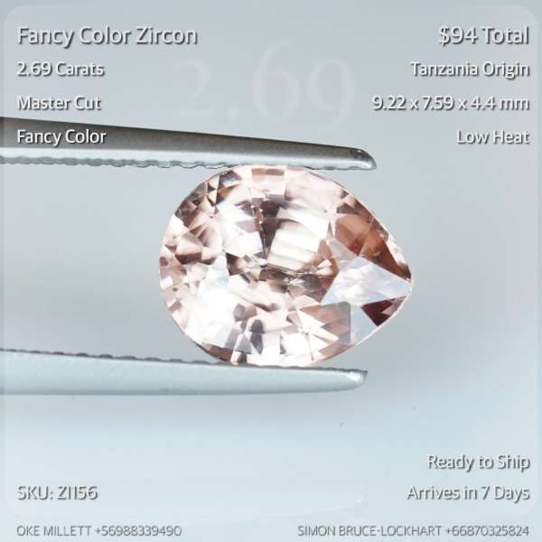 2.69CT Fancy Color Zircon