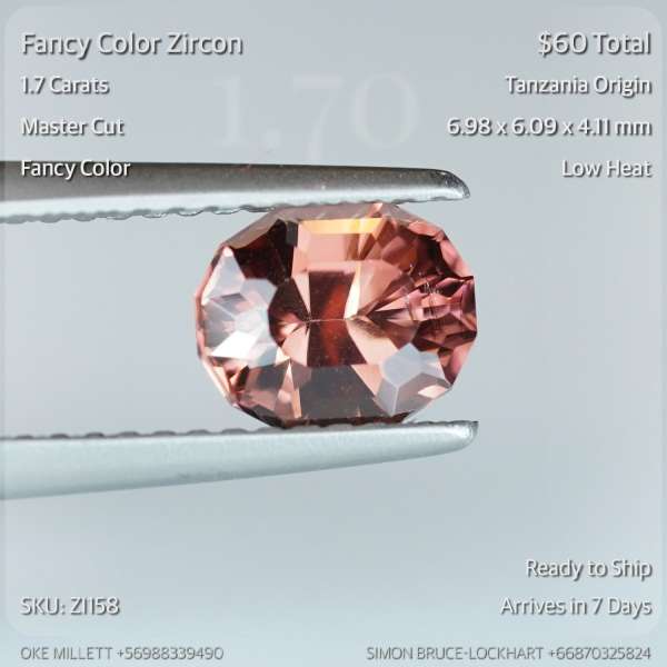 1.7CT Fancy Color Zircon