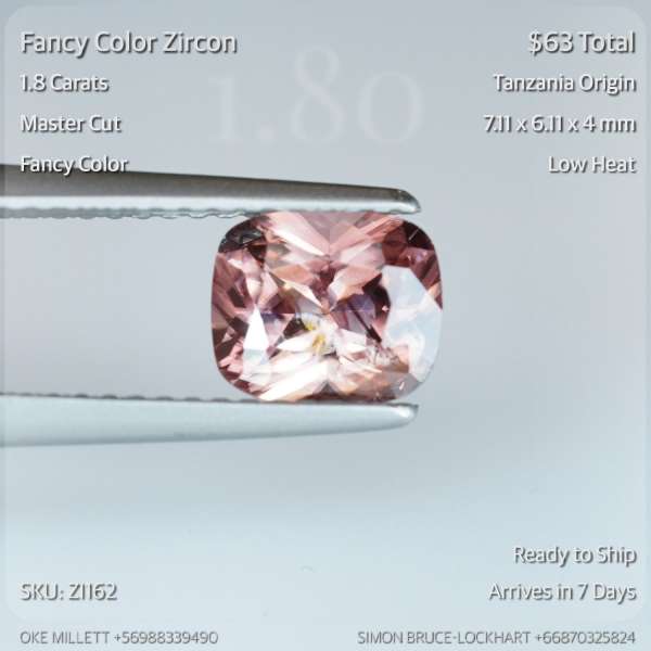 1.8CT Fancy Color Zircon