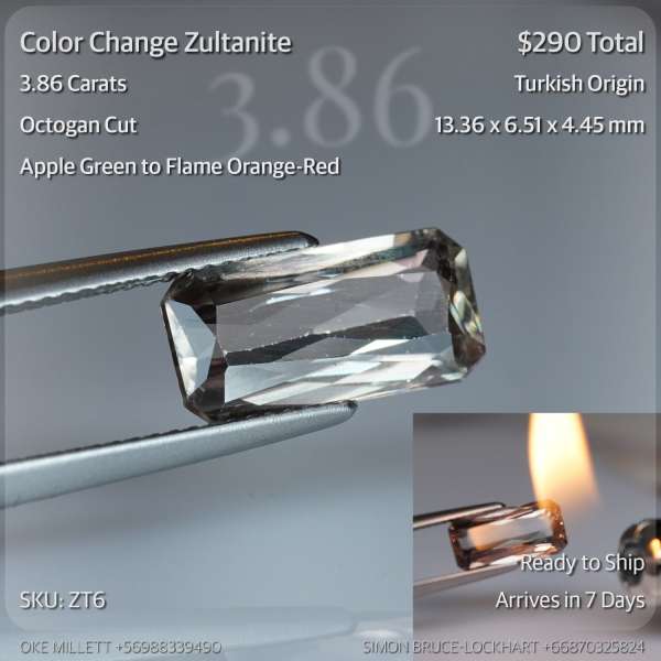 3.86CT Color Change Zultanite