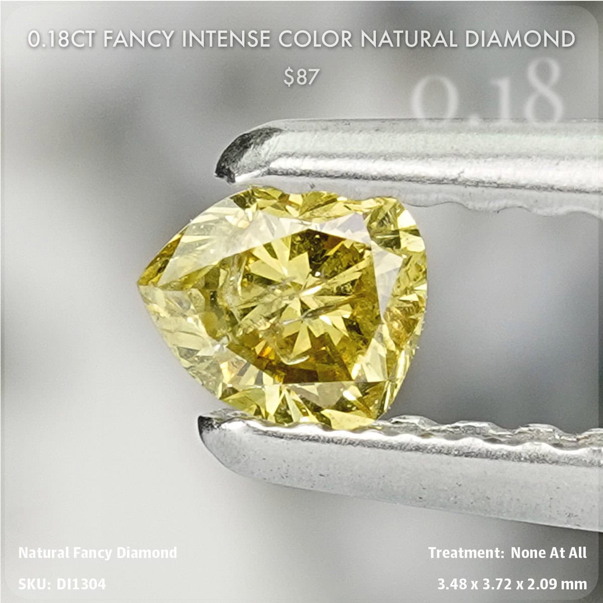 0.18CT Fancy Intense Color Natural Diamond | Rainbow Sapphire™